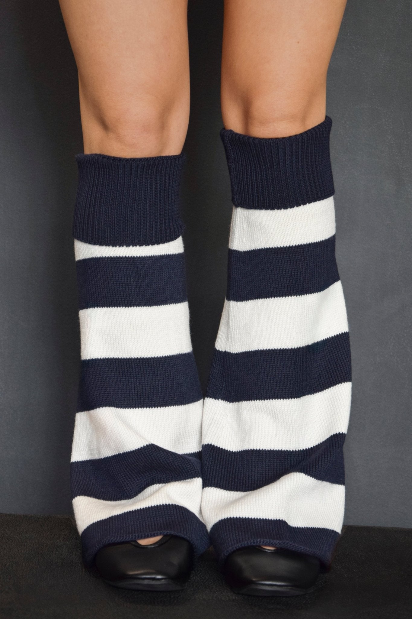 Stulpen Arm and Legwarmers Anklings navy white K Stripes